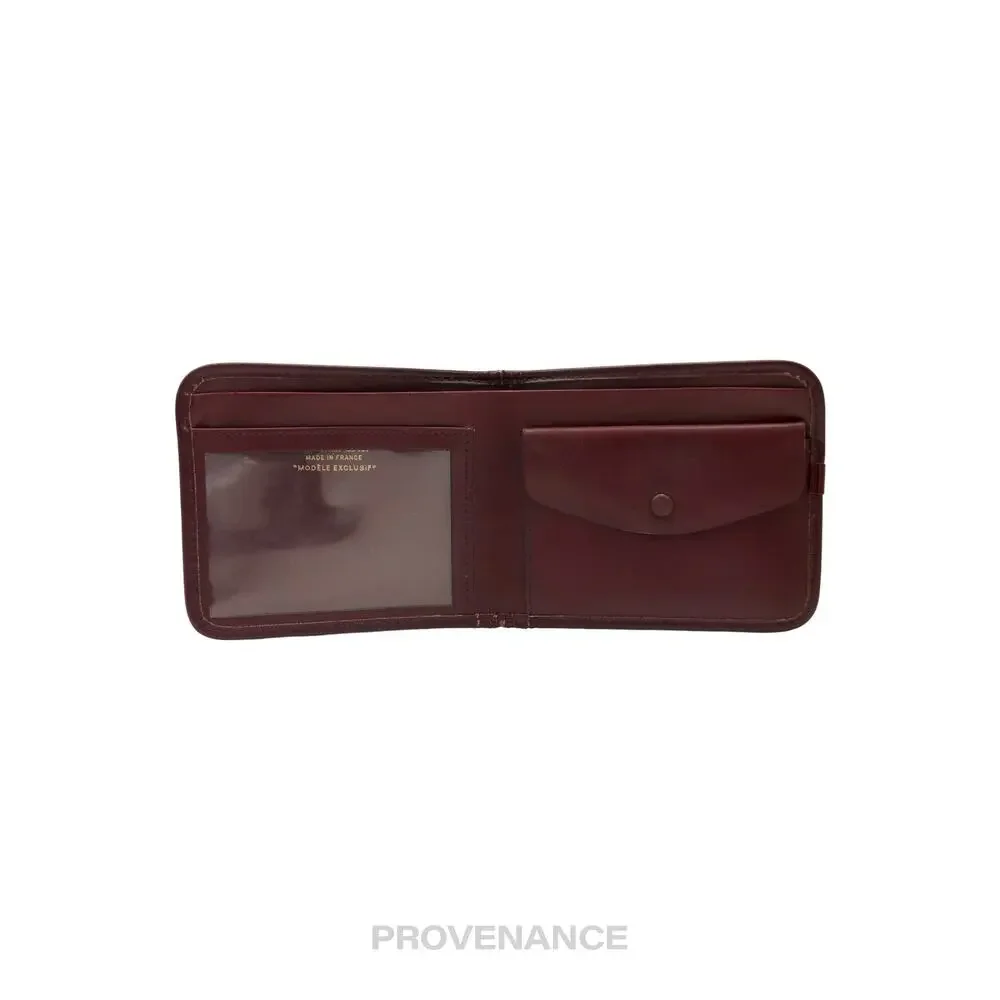🔴 Dior Trotter Bifold Wallet - Burgundy Jacquard - Picture 6 of 8